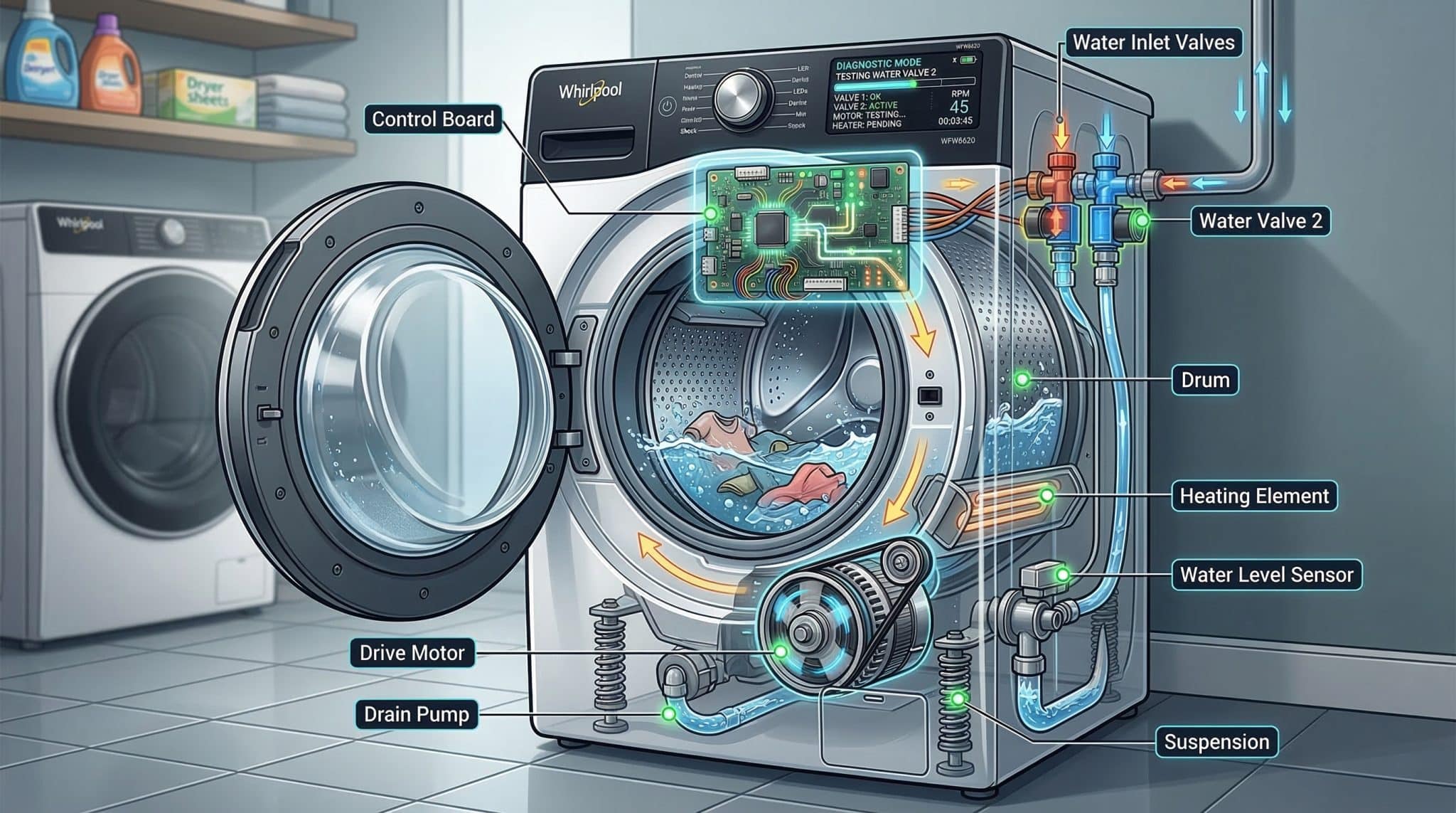 Automatic Washer Diagnostics